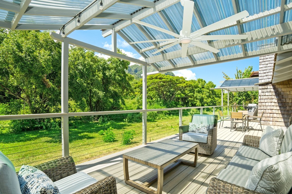 New! Haena A-frame home – next to Tunnels Beach gallery image 5