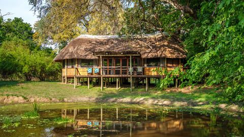 Bilimungwe chalet - chalet from across waterhole