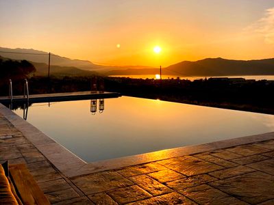 Blue Harmony villa sea view with heated pool