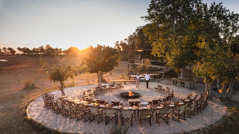 Wilderness Qorokwe - It's not hard to see why Boma nights are such a popular safari mealtime fixture.