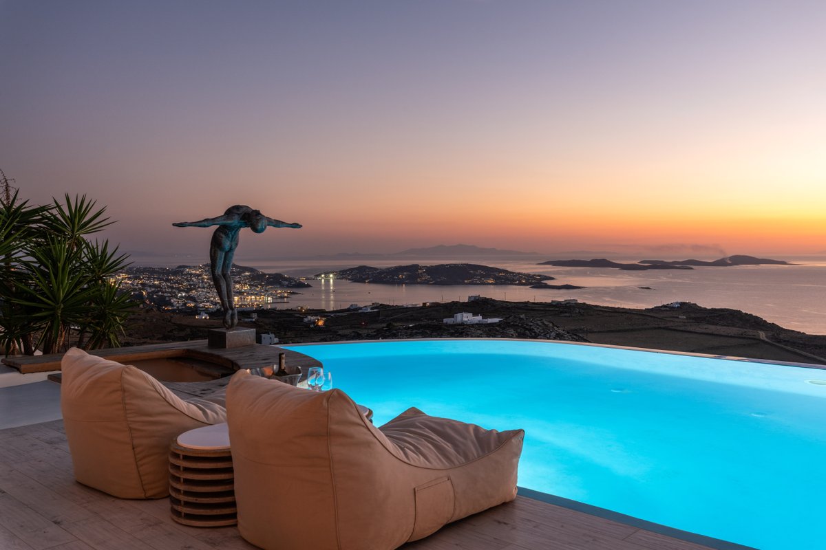 Luxury Villa Aryana | 7 bed | Best Mykonos Sunset