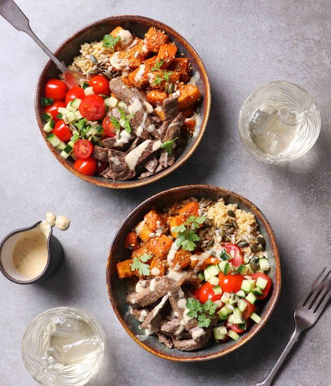 Photo of Seared Beef & Hummus Tabbouleh