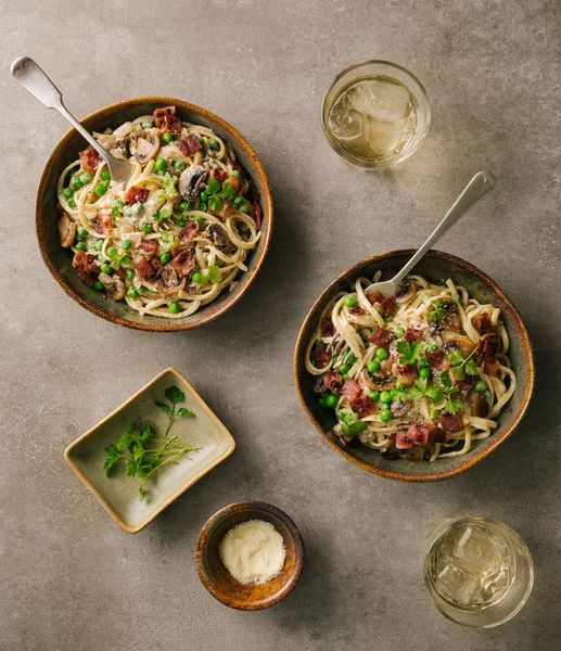 Photo of Bacon & Mushroom Linguine