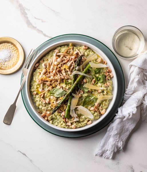 Photo of Asparagus & Shimeji Mushroom Risotto