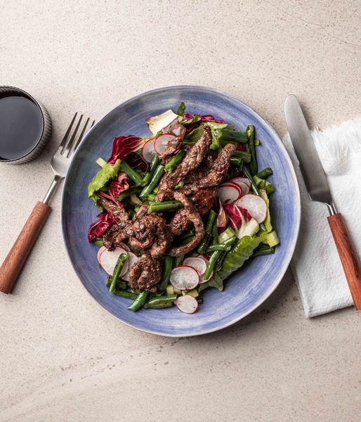 Photo of Spicy Green Beans & Venison Strips