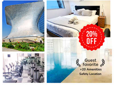 20%OFF Modern & Cozy 3B/2.5bath APT Polanco Carso