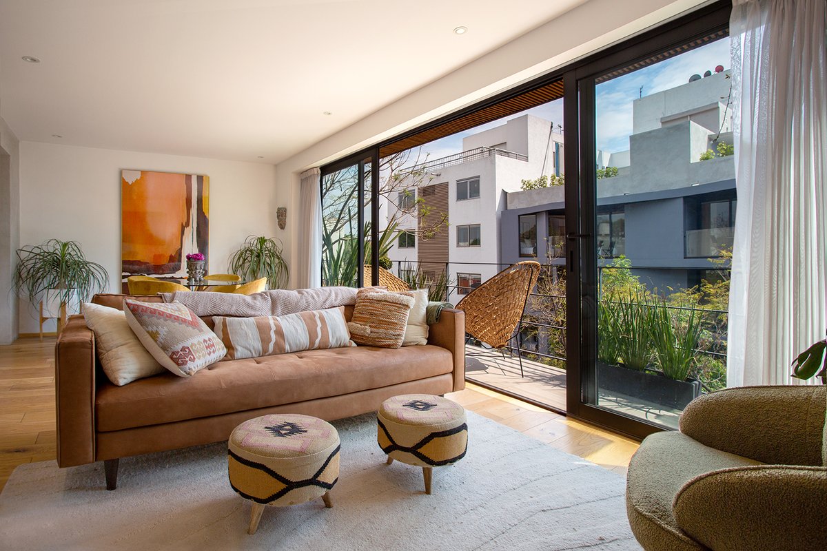 Sunny Condesa Apartment with AC & Private Rooftop