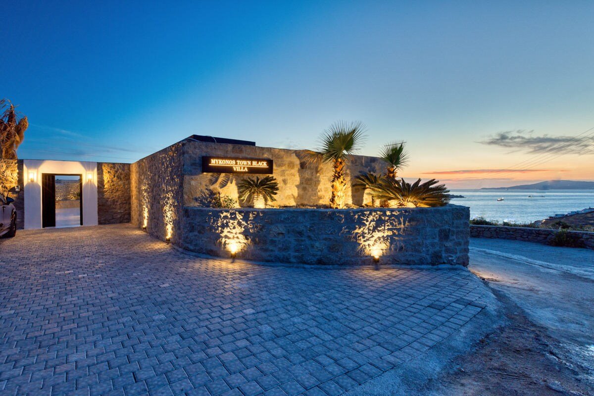 Mykonos Town Black Villa with Cave Heated Pool gallery image 4