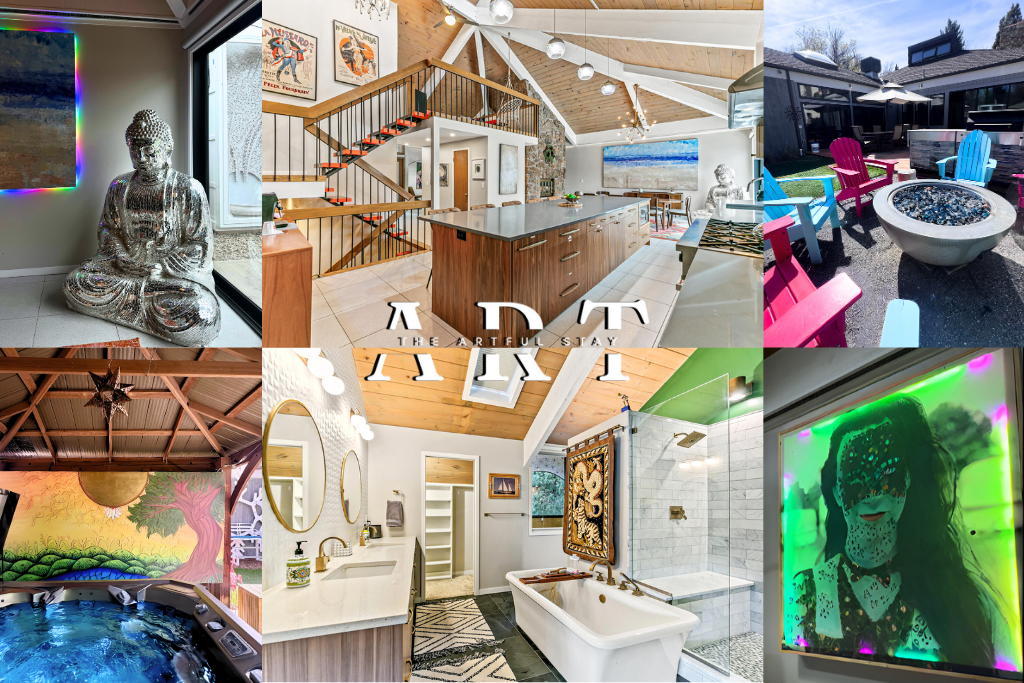 Artful Stay: Large, Immersive, Hot Tub + Fire Pit