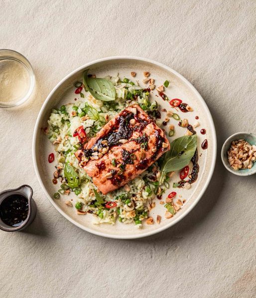 Photo of Sweet Soy Trout & Herb Rice Pilaf