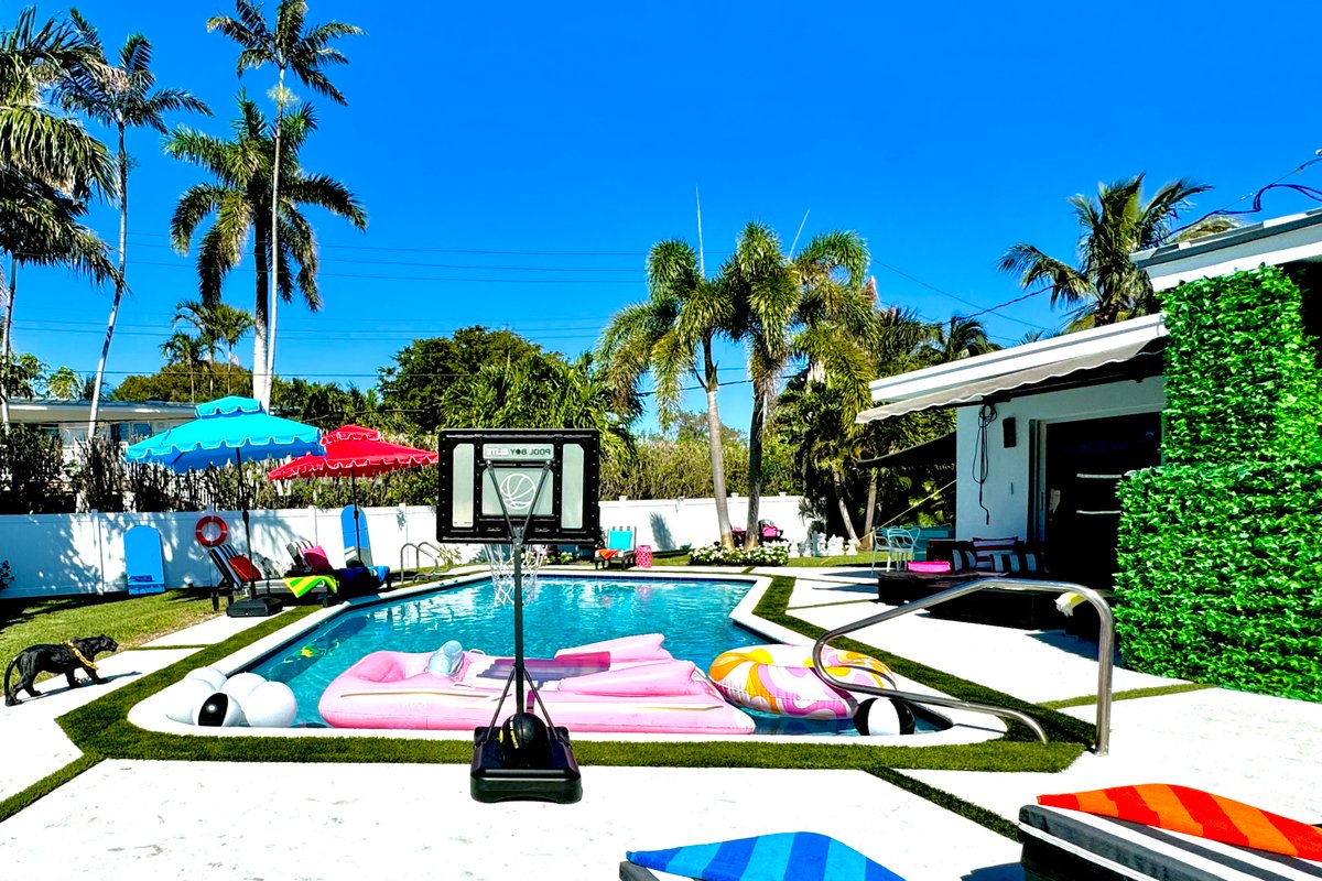 Heated Pool Retreat Just Steps from the Beach