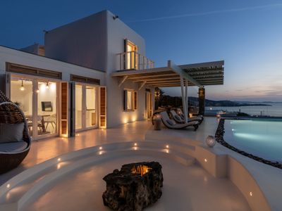 Ocean View Villa Mykonos Center 3 Min Walk to Town