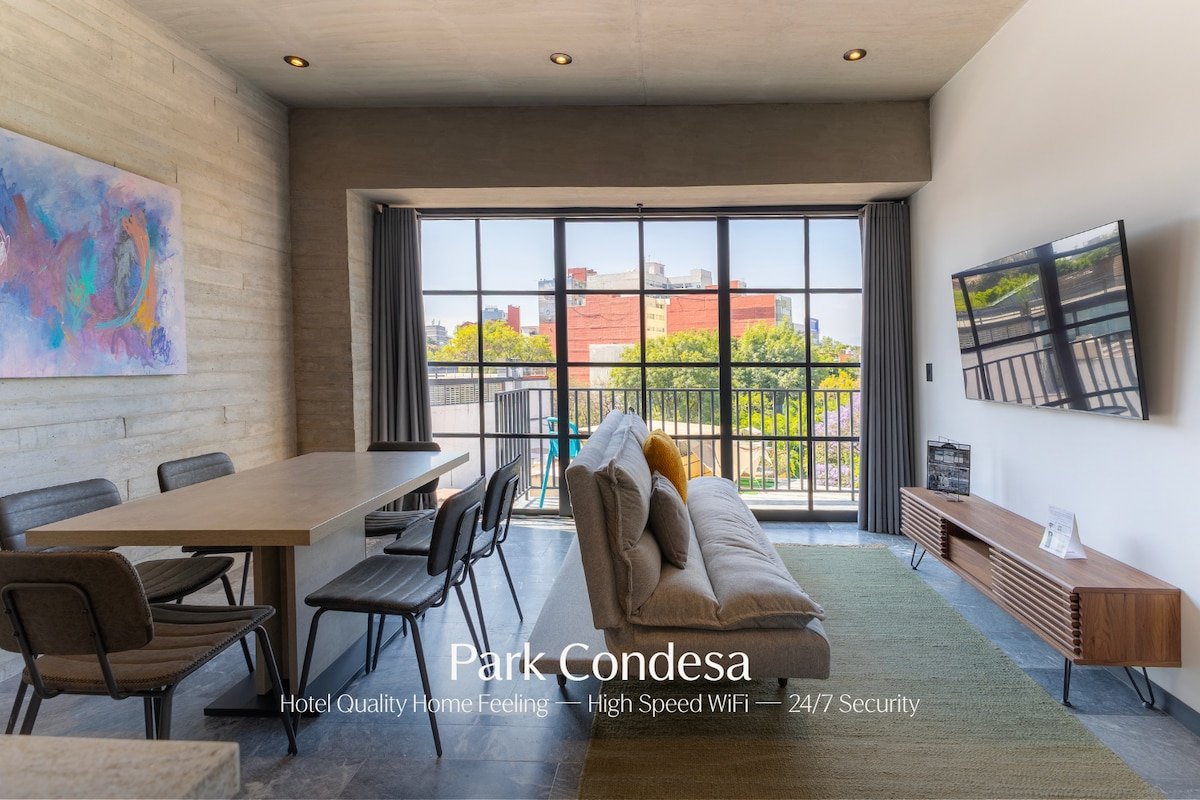 Capitalia | Park Condesa w/ Balcony Views gallery image 2