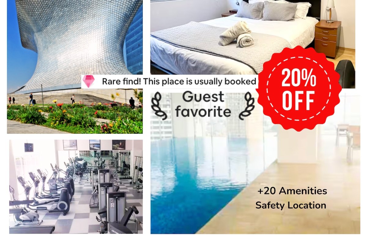 20%OFF Modern & Cozy 3B/2.5bath APT Polanco Carso gallery image 2