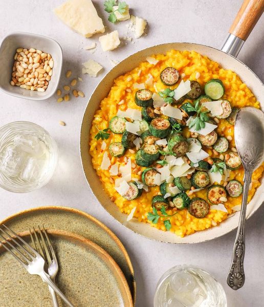 Photo of Saffron & Charred Baby Marrow Risotto