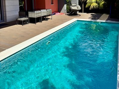 Villa avec piscine chauffée près des plages