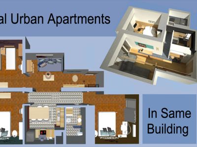 12 Guests: 2 Apts, Near Metro!