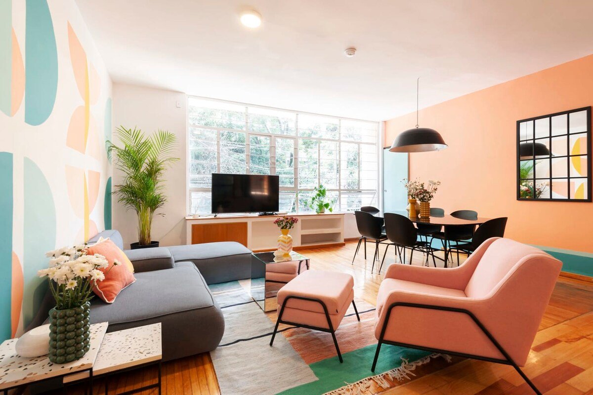 Luminous Spacious Condesa Apt Walk to Parks gallery image 3