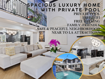 Spacious Luxury Home With Private Pool