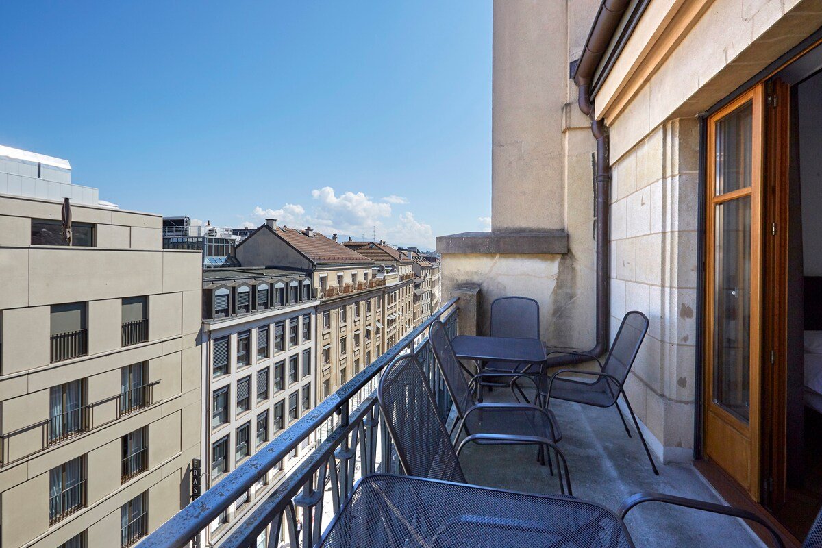 Genève centre, 3ch/2,5 sdb, balcons, climatisation gallery image 3