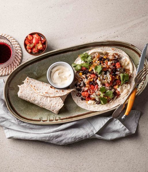 Photo of Veggie Black Bean & Coriander Burrito