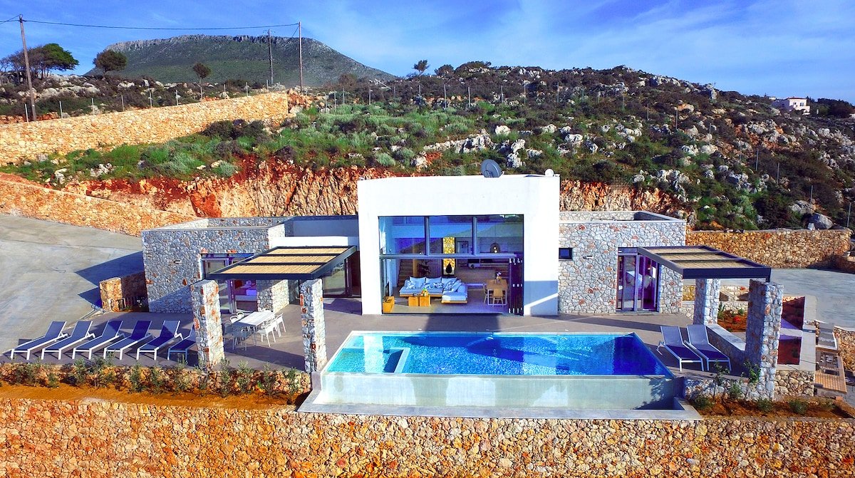 Villa on a hill top with a secret beach gallery image 4