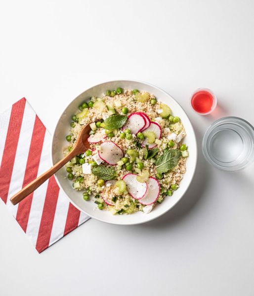 Photo of Herby Pea & Feta Couscous