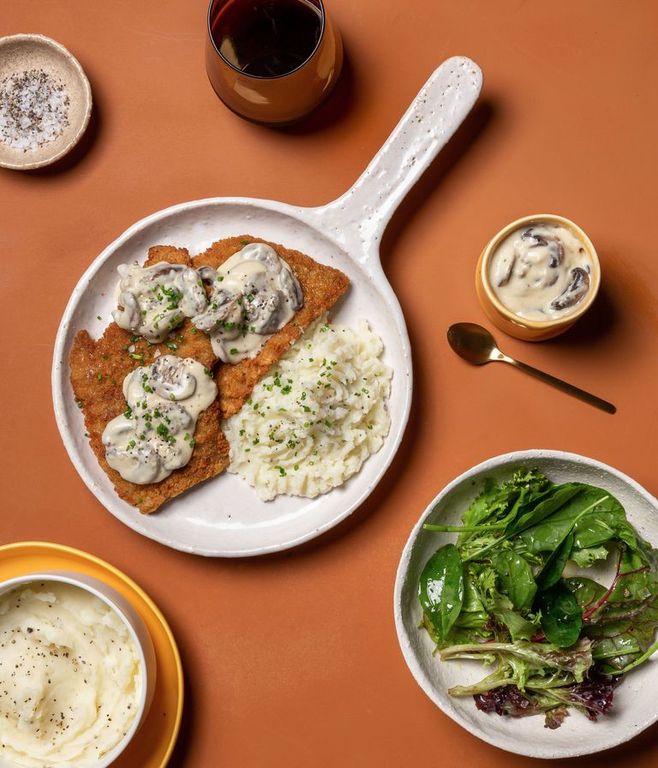 Photo of Beef Schnitzel & Mushie Sauce