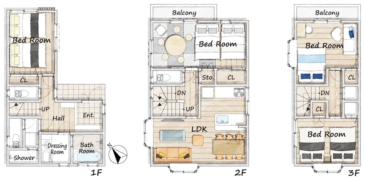102㎡ Japanese modern detached house, MAX 15 people gallery image 5