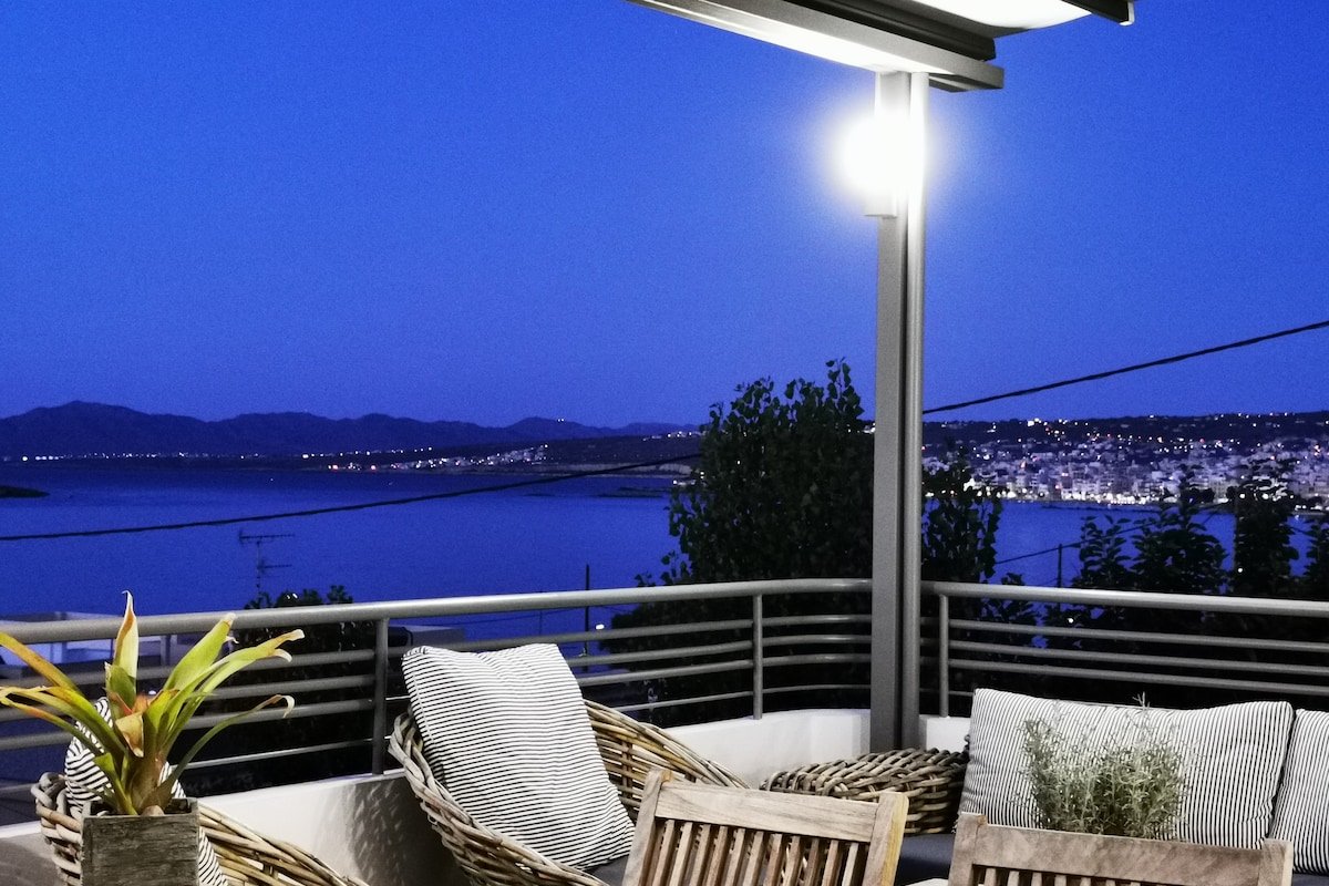 Seaview Villa Patroklos, pool-1 min walk to beach! gallery image 5