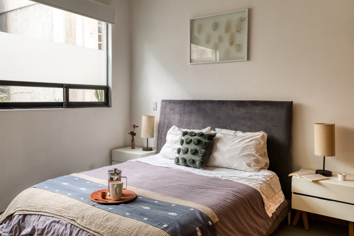 Amplio depa con hermosa terraza para 6 en la Roma gallery image 5