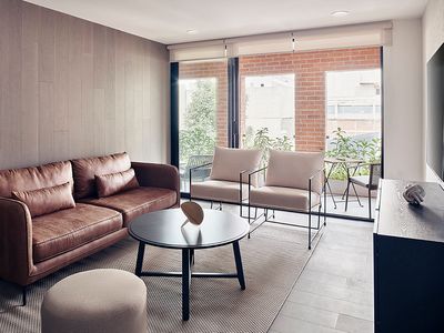 Condesa huge terrace Ste 3BR/2BA pool & gym 5 pax