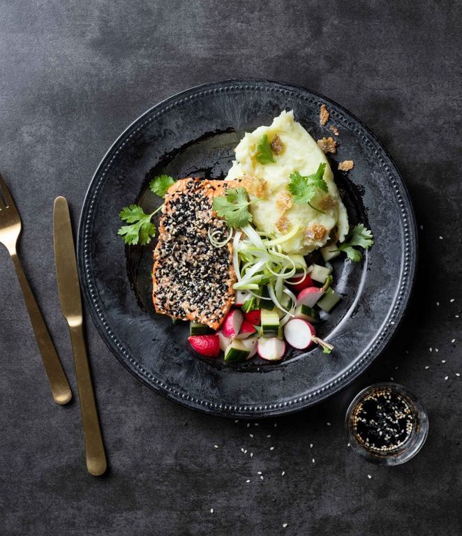 Photo of SESAME-CRUSTED TROUT