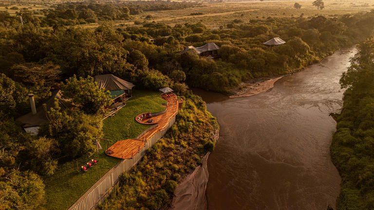 Sala's Camp aerial view
