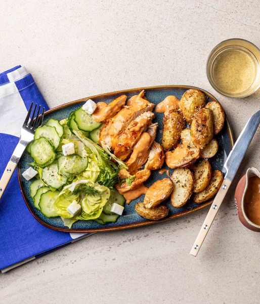 Photo of Grilled Chicken & Red Pepper Dressing