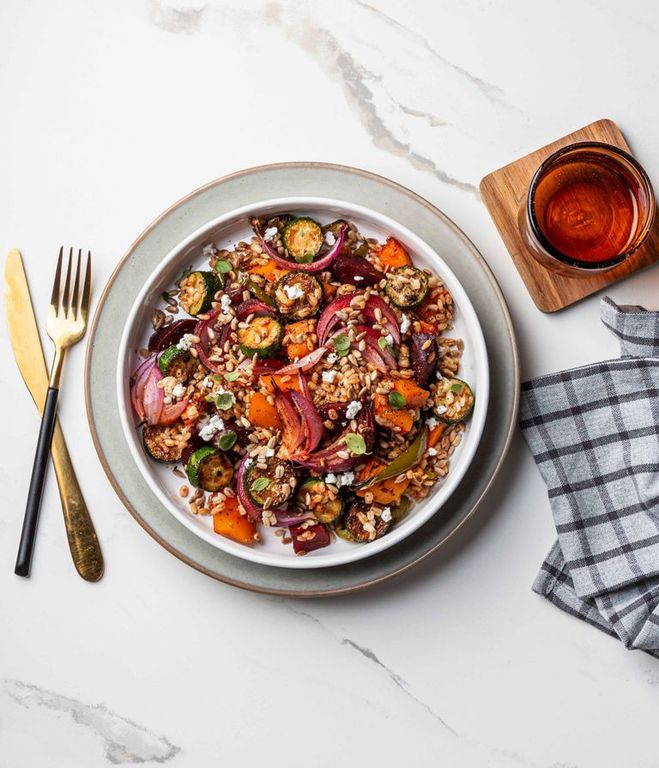 Photo of Barley & Roast Veg Dinner