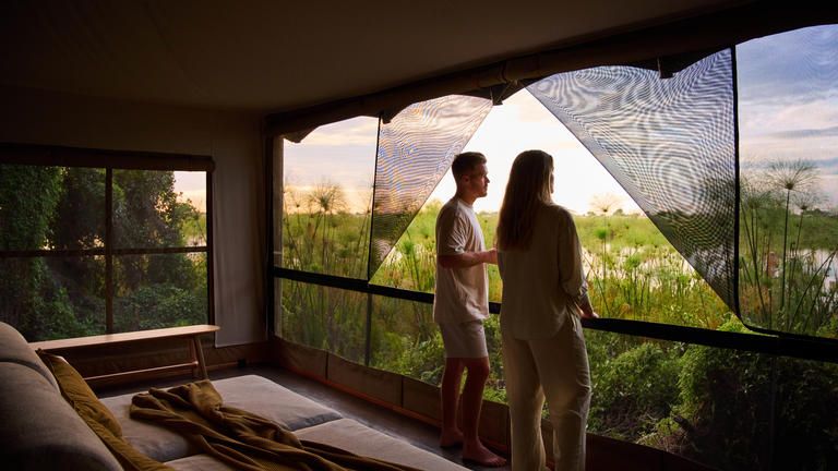 Xugana Island Lodge Luxury Tent Views