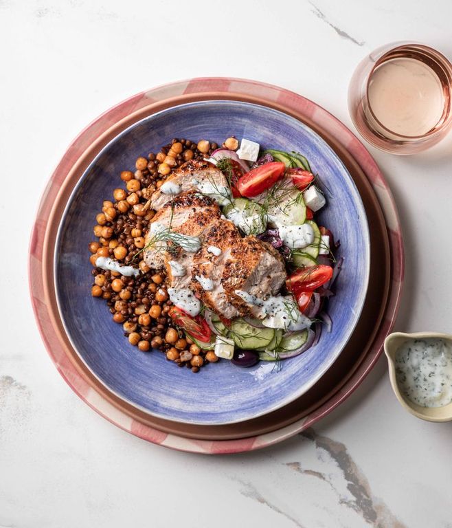 Photo of Greek Lentil Chicken Salad