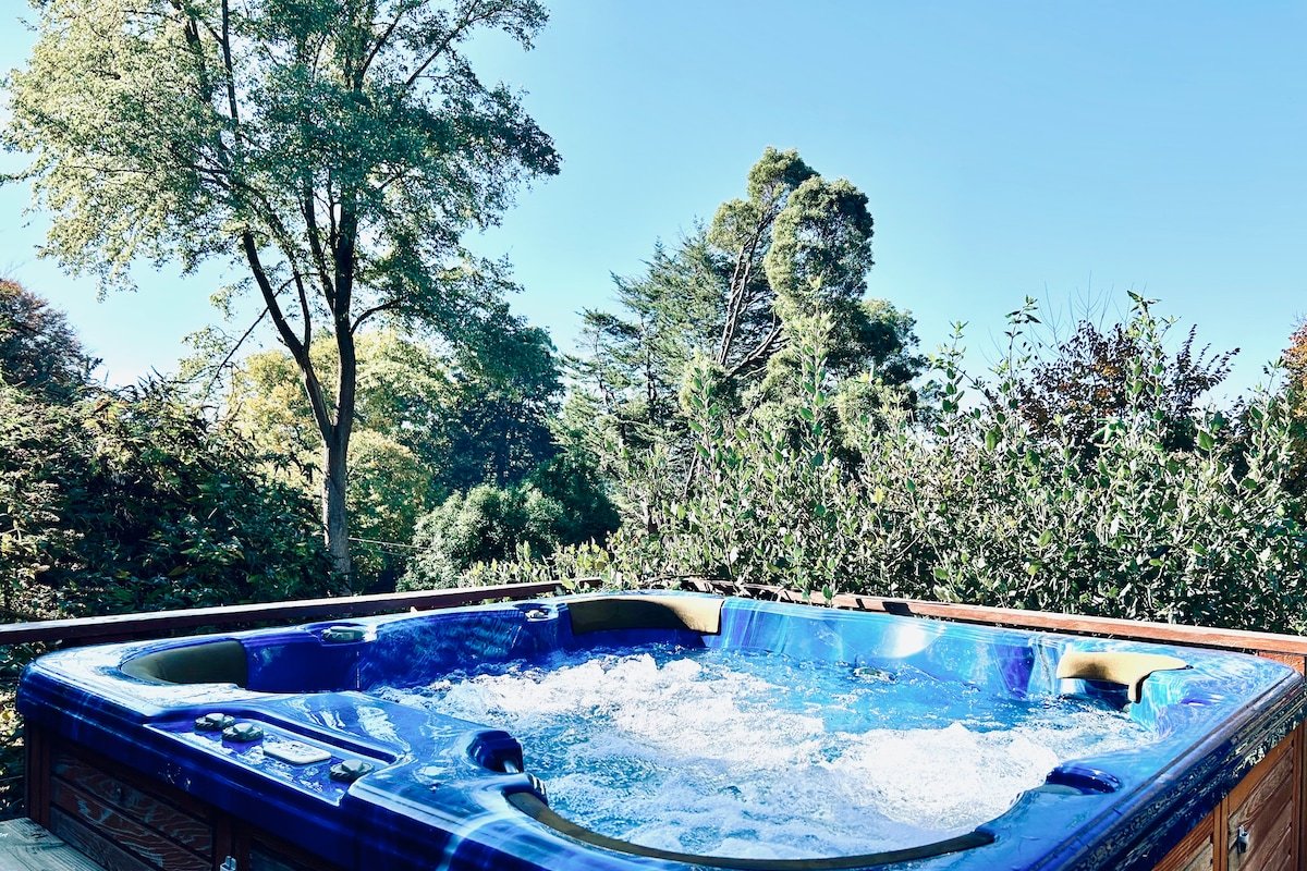 Secluded Villa with Lush Gardens, Spa & Fireplace gallery image 4