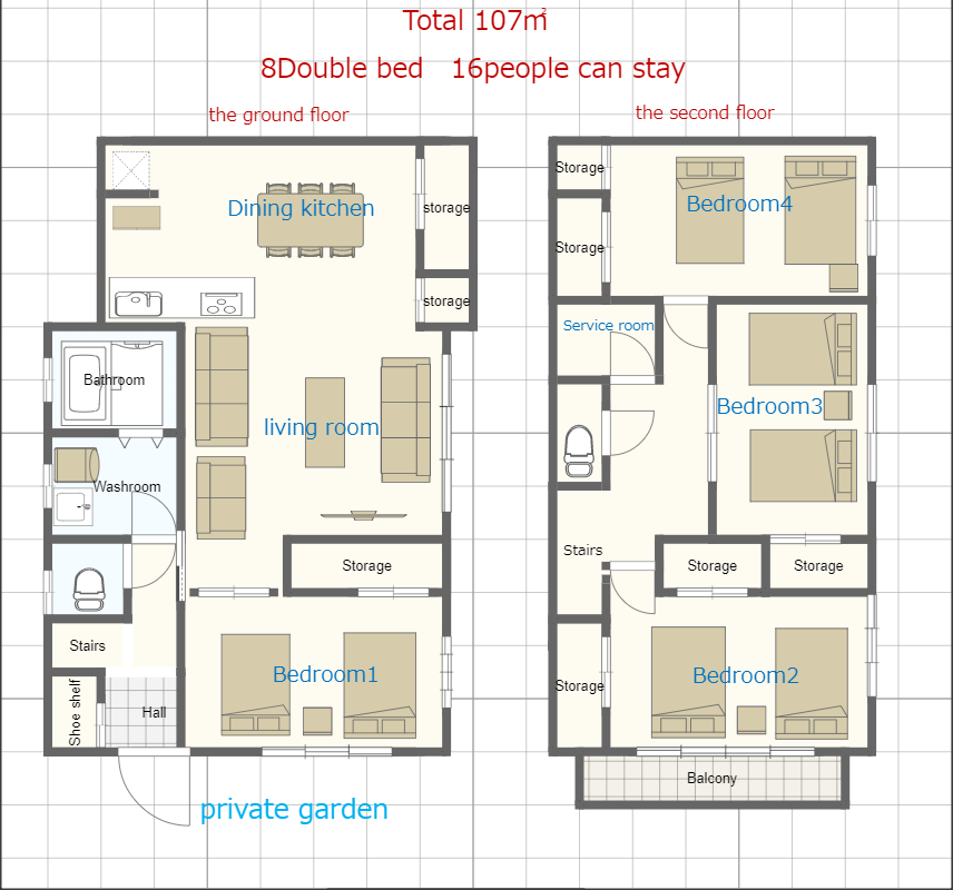 Shinjuku luxury house/107㎡/Max16P/10G speed WIFI/ gallery image 4