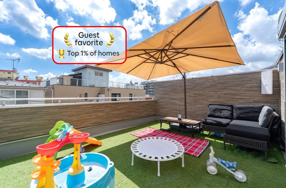 床暖房付き大リビングで冬でも暖かい一軒家|池袋エリア|寝室３|屋上 gallery image 2