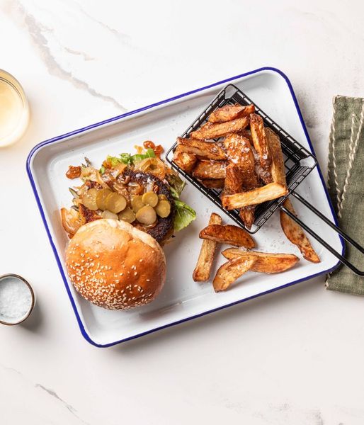 Photo of Veggie Bobotie Burger