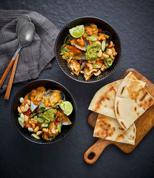 Photo of MASSAMAN MUSSELS IN MINUTES