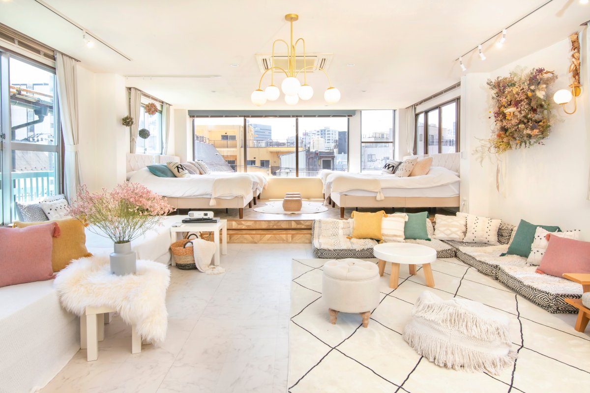 浅草徒歩3分/140㎡Max22名/無料駐車場/屋上絶景/渋谷直通