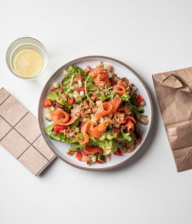 Photo of Lemony White Bean & Smoked Trout Salad