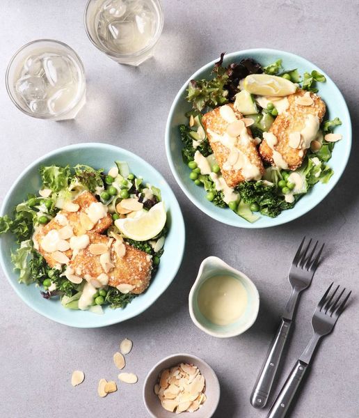 Photo of Crumbed Tofu Caesar Salad