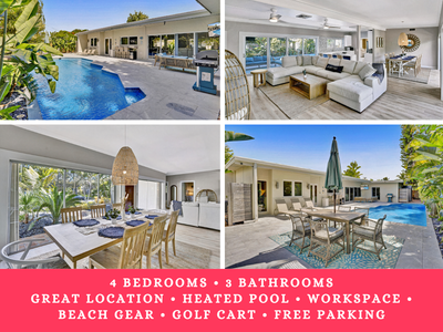 Harbor Inlet Beach Home! Walkable to Beach! Pool!