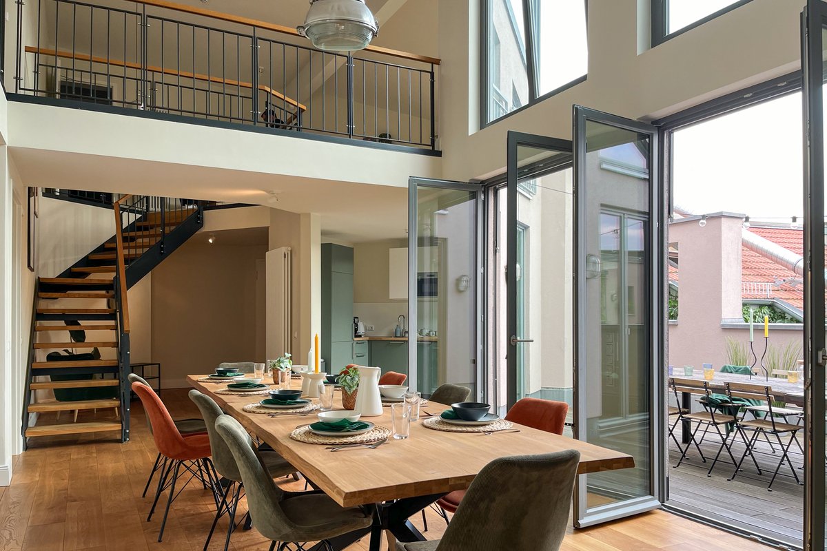 Galerie, Dachterrasse, workation, Bad en suite