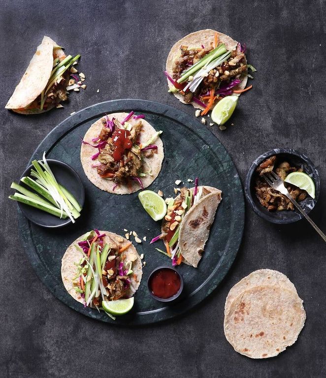 Photo of CRISPY PULLED DUCK PANCAKES