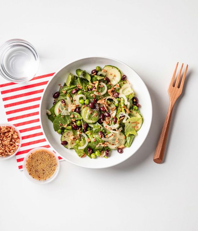 Photo of Mustard-dressed Black Bean Bowl